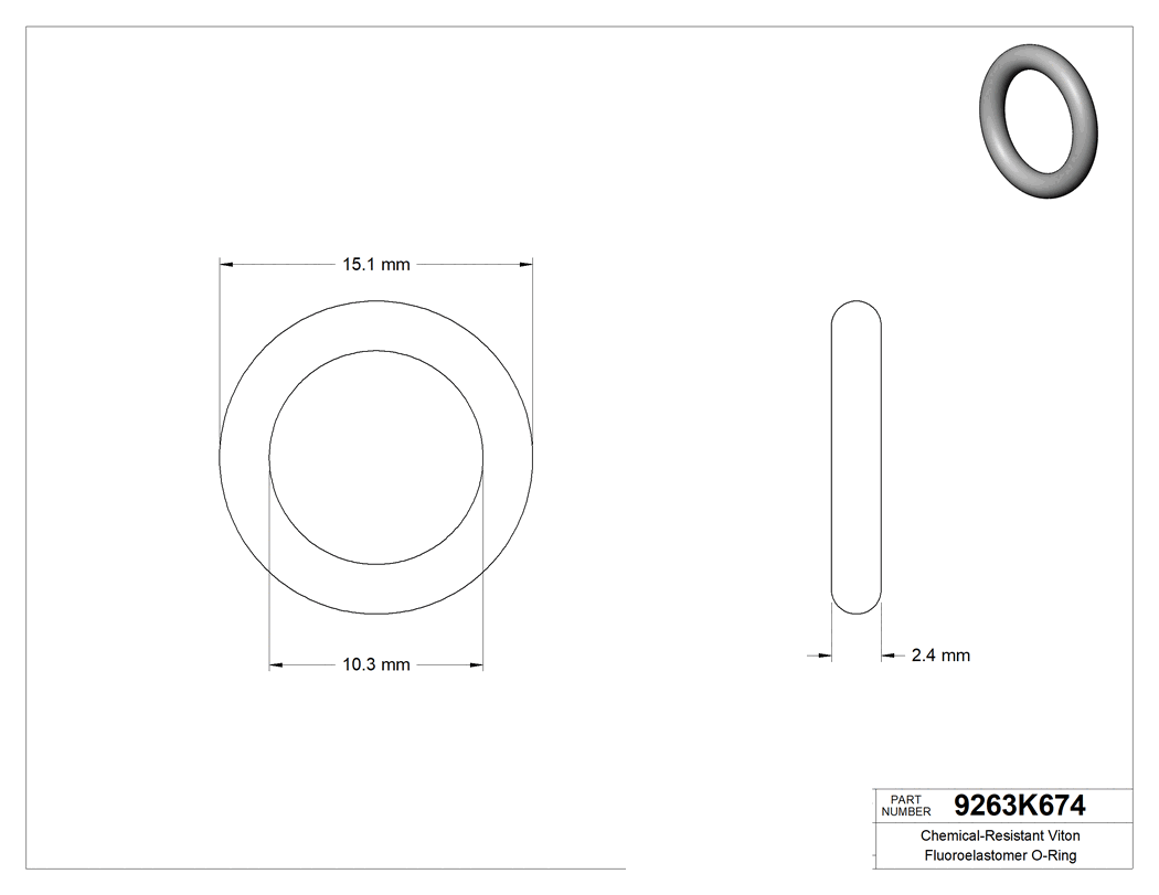 Technical drawing - 9263K674